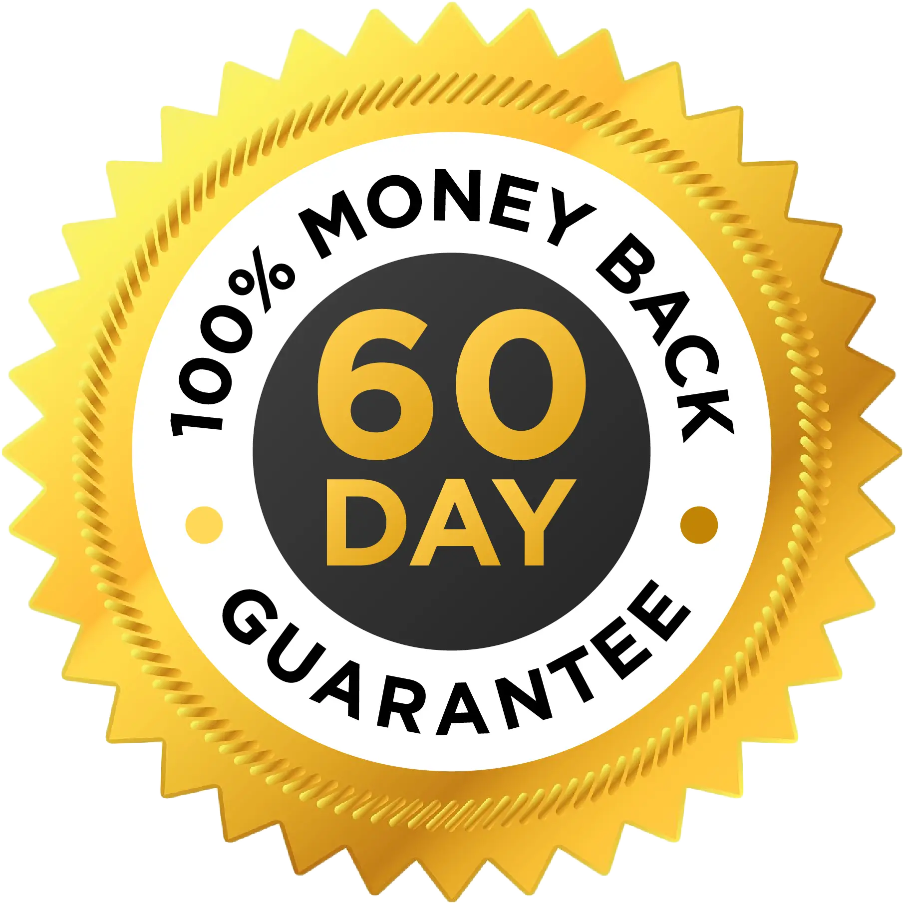 60 day money back guarantee